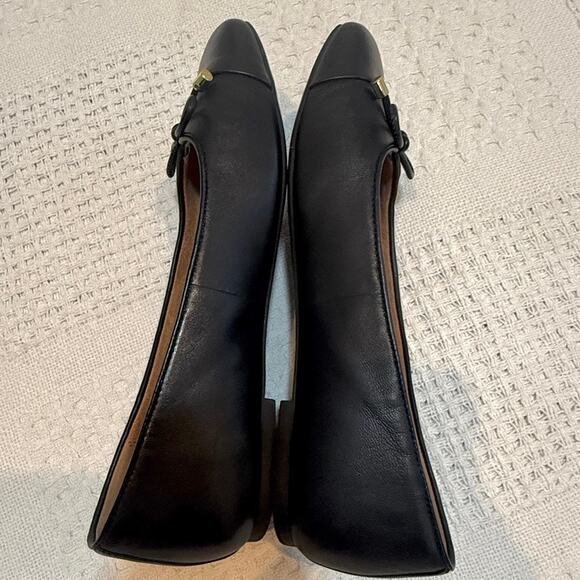 Vionic Klara 10 orthotic leather bow detail ballet flats 3046 - Picture 9 of 10